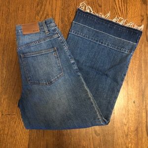 Madewell Wide Leg Crops - Drop Hem